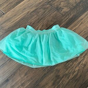 Cat & Jack Aqua Sparkle Tutu Skirt Sz 3T